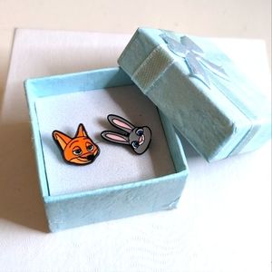 Zootopia Hopps and Nick Earrings
